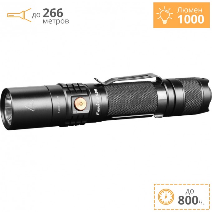 Фонарь FENIX UC35 V2.0 + Подарок UC35V20